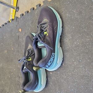 Hoka Challenger ATR 6 Black and Teal size 9B